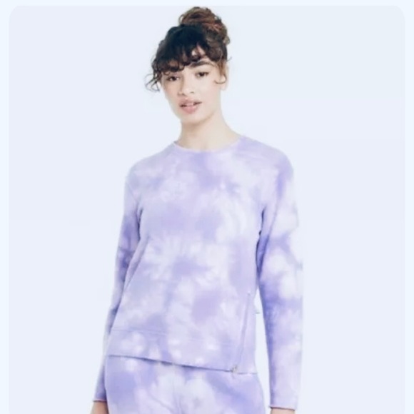 JoyLab Tops - Women’s Purple Tie Dye Sweatshirt
